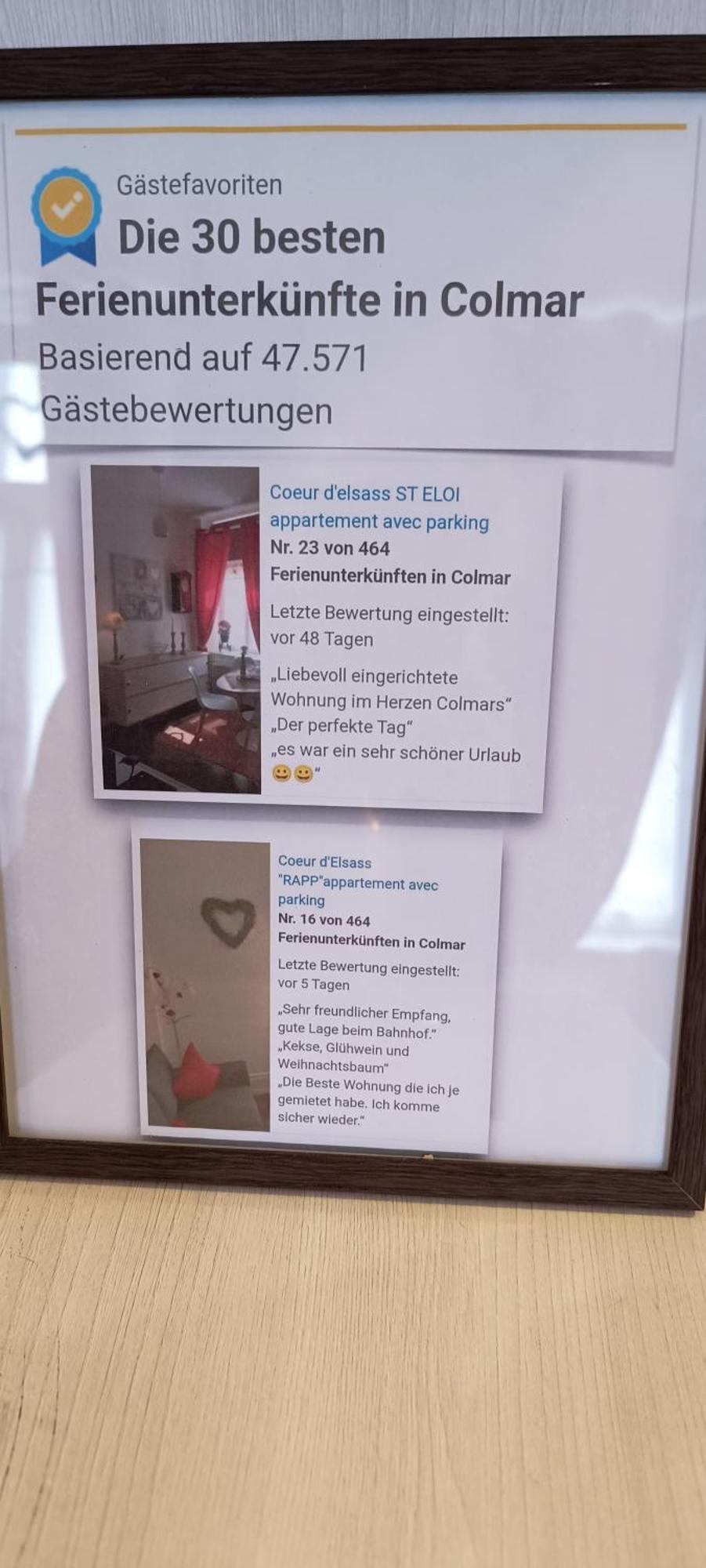 Coeur d'elsass ST ELOI appartement avec parking Colmar Extérieur photo